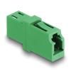 Delock - Netzwerkkoppler - LC / APC Einzelmodus (W) zu LC / APC Einzelmodus (W) - Glasfaser - Simplex - grün