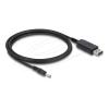 Delock - Stromkabel - USB zu Gleichstromstecker 2,5 mm - 2.3 V - 1.5 m - Schwarz