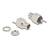 Delock - Netzanschluss - DC jack 5,5 mm x 12 mm (ID: 2,5 mm) (W) Bulkhead - DC 20 V - 9 A