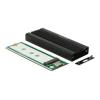 Delock - Speichergehäuse - M.2 Card - USB 3.1 (Gen 2) - Schwarz