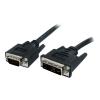 StarTech.com DVI auf VGA Monitorkabel 2 Meter - Stecker / Stecker - DVI-I 24+5 VGA (15Pin) - DVI-A analog VGA Kabel St / St 2m - Videokabel - HD-15 (VGA) (M) zu DVI-A (M) - 2 m - geformt, Daumenschrauben - Schwarz