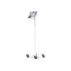 Compulocks iPad Air M2 & M3 13", Apex Enclosure Rolling Cart - Rise Freedom White - Befestigungskit (Gehäuse, Wagenständer) - für Tablett - verriegelbar - medizinisch - hochwertiges Aluminium - weiß - Bildschirmgröße: 33 cm (13") - für Apple 13-inch