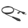 Delock - Stromkabel - USB (M) zu 2-polig (M) - 5 V - 1 A - 1.2 m - Schwarz