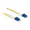 Delock - Netzwerkkabel - LC Single-Modus (M) zu LC Single-Modus (M) - 25 m - 2 mm - Glasfaser - Duplex - 9 / 125 Mikrometer - G.657.A1 / OS2 - halogenfrei - Gelb
