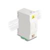 Delock - Glasfaser-Anschlussdose - mit Spleißhalter, 4 x SC Simplex Coupler - DIN schienenmontierbar - weiß