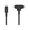 HyperJuice - Lightning-Kabel - USB-C männlich zu Lightning, USB-C männlich - 1.5 m - Schwarz
