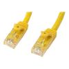 StarTech.com 1m Cat6 Gigabit UTP Patchkabel Snagless - Cat.6 RJ45 Netzwerkkabel mit Schutzmanschette - Gelb - St / St - Patch-Kabel - RJ-45 (M) zu RJ-45 (M) - 1 m - UTP - CAT 6 - ohne Haken - Gelb