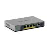 NETGEAR Easy Smart GS105EP - Switch - L3 - Smart - 1 x 10 / 100 / 1000 + 4 x 10 / 100 / 1000 (PoE+) - Desktop, wandmontierbar - PoE+ (63 W)