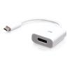 C2G USB-C to DisplayPort Adapter Converter - 4K 60Hz - White - Videoadapter - USB-C (M) zu DisplayPort (W) - Thunderbolt 3 / Thunderbolt 4 - 4K60Hz-Unterstützung - weiß