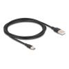 Delock - USB-Kabel - USB (M) zu 24 pin USB-C (M) - USB 2.0 - 3 A - 2.5 m - Schwarz