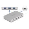 Delock - Hub - with Power Delivery 82 Watt - 3 x USB-C 3.2 Gen 2 + 3 x SuperSpeed USB + 1 x USB-C (Spannungsversorgung) - Desktop