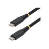 StarTech.com - USB-Kabel - USB-C (M) zu USB-C (M) - USB 2.0 - 3 A - 3 m - USB Power Delivery (60W), Unterstützung für Power Delivery 2.0, robust, gerade - Schwarz