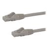 StarTech.com 3m Cat6 Gigabit UTP Patchkabel Snagless - Cat.6 RJ45 Netzwerkkabel mit Schutzmanschette - Grau - St / St - Patch-Kabel - RJ-45 (M) zu RJ-45 (M) - 3 m - UTP - CAT 6 - geformt, ohne Haken - Grau