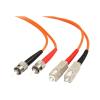 StarTech.com 3m Fiber Optic Cable - Multimode Duplex 62.5 / 125 - LSZH - ST / SC - OM1 - ST to SC Fiber Patch Cable (FIBSTSC3) - Netzwerkkabel - SC multi-mode (M) zu ST multi-mode (M) - 3 m - 3 m - Glasfaser - Duplex - 62,5 / 125 Mikrometer - für P / N: U