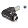 Delock - Netzteil - Gleichstromstecker 5,5 x 2,1 mm (M) zu Gleichstromstecker 5,5 x 2,1 mm (W) gewinkelt - 20 V - 5 A - Schwarz