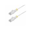StarTech.com 1m White Slim CAT6 Ethernet Cable, Snagless, 28AWG, LSZH - Patch-Kabel - RJ-45 (M) zu RJ-45 (M) - 1 m - 3.6 mm - UTP - CAT 5 / 5e / 6 - IEEE 802.3bt - halogenfrei, ohne Haken - weiß