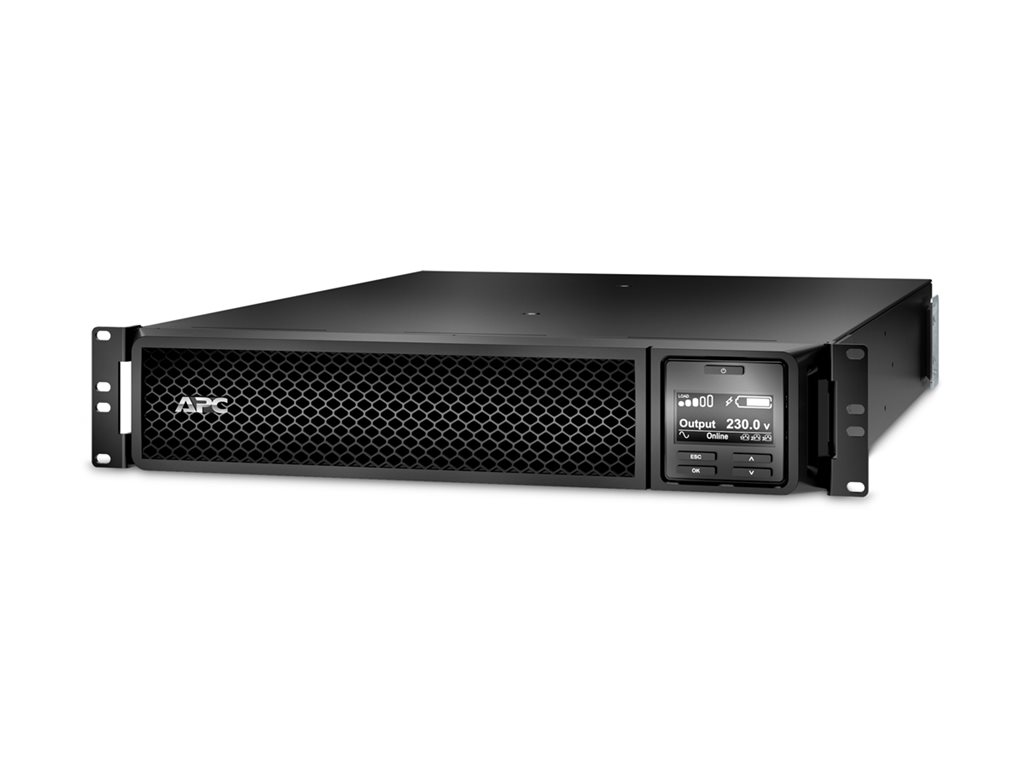 APC Smart-UPS SRT 1500VA RM - USV (in Rack montierbar / extern) - Wechselstrom 220 / 230 / 240 V - 1.5 kW - 1500 VA - RS-232, USB - Ausgangsanschlüsse: 6 - PFC - 2U - Schwarz
