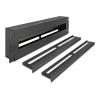 Delock - Rack-Schiene mit Schutzschalter - DIN schienenmontierbar - Schwarz - 3U - 48.3 cm (19")