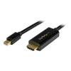 StarTech.com 2m Mini DisplayPort auf HDMI Konverterkabel - mDP zu HDMI Adapter mit Kabel Ultra HD 4K - Adapterkabel - Mini DisplayPort männlich zu HDMI männlich - 2 m - Schwarz - 4K Unterstützung