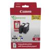 Canon PG-585XL / CL-586XL Photo Value Pack - 2er-Pack - Hohe Ergiebigkeit - Schwarz, Farbe (Cyan, Magenta, Gelb) - hängende Box - Tintenpatrone / Papierkit - für PIXMA TS7650i, TS7750i