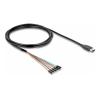 Delock - Kabel USB / seriell - USB (M) zu 6-poliges TTL (M) - 3.3 V - 1.8 m - Schwarz