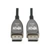 Eaton Tripp Lite Series DisplayPort Active Optical Cable (AOC) - UHD 8K 60 Hz, HDR, CL3 Rated, Black, 25 m (82 ft.) - DisplayPort-Kabel - DisplayPort (M) zu DisplayPort (M) - DisplayPort 1.4 - 25 m - Active Optical Cable (AOC), unterstützt 8K UHD (76