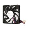 StarTech.com 70mm Gehäuselüfter - Lüfter 7cm für PC Gehäuse mit 3-pin Molex Stecker (70mmx70mmx10mm) - Gehäuselüfter - 70 mm - Schwarz