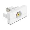 Delock - Easy 45 - Einrastmodul - RCA - einfach - Gelb, weiß