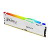 Kingston FURY Beast RGB - DDR5 - Modul - 16 GB - DIMM 288-PIN - 6000 MHz / PC5-48000 - CL30 - 1.4 V - ungepuffert - on-die ECC - weiß