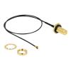 Delock - Antennenkabel - RP-SMA (R) zu MHF I (S) - 35 cm - 1.13 mm - Koax - Schwarz