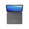 Logitech Combo Touch - Tastatur und Foliohülle - mit Trackpad - hintergrundbeleuchtet - Apple Smart connector - QWERTZ - Schweiz - Sand - für Apple 11-inch iPad Pro (1. Generation, 2. Generation, 3. Generation)