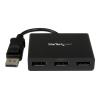 StarTech.com 3-Port Multi-Monitor DisplayPort 1.2 MST Hub, DP Splitter - Video-Verteiler - Desktop - AC 100 / 230 V - für P / N: SV231DPU34K, SVA5N3NEUA