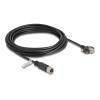 Delock - Netzwerkkabel - 4-polig M12-D (W) zu RJ-45 (M) schraubbar - 5 m - 6.8 mm - FTP - CAT 5e - geformt, verseilt - Schwarz