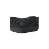 Kensington Pro Fit Ergo KB675 EQ - Tastatur - wiederaufladbar - TKL - kabellos - 2.4 GHz, Bluetooth - QWERTZ - Deutsch - Schwarz