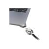 Compulocks Ledge Lock Adapter for MacBook Air 13" M2-M4 with Keyed Lock Silver - Sicherheitsschlossadapter - mit Schlüssel-Kabelschloss - für Apple MacBook Air M2