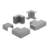 Delock - Kabelkanalverbinder-Set - für 40 x 19 mm, 5 Stück - Grau