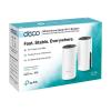 TP-Link DECO M4 - WLAN-System - (2 Router) - bis zu 260 m² - Netz 1GbE - Wi-Fi 5 - Dual-Band