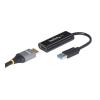 Startech USB zu HDMI Adapter - Externe Grafikkarte - USB 3.0 - Slim - 1080p - Multi Monitor Adapter - Adapterkabel - TAA-konform - USB Typ A männlich zu HDMI weiblich - 19 cm - Schwarz - 1080p-Unterstützung - für P / N: HDDVIMM3, HDMM12, HDMM15, HDMM1M