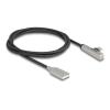 Delock - USB-Kabel - USB (M) zu USB-C (M) gewinkelt - USB 2.0 - 20 V - 3 A - 1 m - Schnellladung von bis zu 60W - Schwarz / Silber