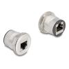 Delock RJ45 Einbaubuchse Kupplung Cat.6 STP Aluminium