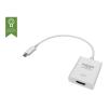 USB-C-zu-HDMI-Adapter - wird in USB-C eingesteckt und hat eine HDMI-Buchse in voller Größe - maximale Auflösung 4k 30 Hz - USB-C 3.2 (m) zu HDMI (f) - Treiber im Adapter integriert - weiß