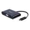 Startech USB-C auf VGA Multifunktions-Adapter mit USB-A Port und Power Delivery - USB Typ C zu VGA - USB C Laptop Adapter - Dockingstation - USB-C / Thunderbolt 3 - VGA