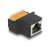 Delock - Netzwerkadapter - RJ-45 (W) zu Klemmleiste - Schwarz, grün