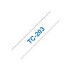 Brother - Weiß, Blau - Rolle (1,2 cm x 7,7 m) 1 Stck. Druckerband - für P-Touch PT-15, PT-20, PT-2000, PT-3000, PT-500, PT-5000, PT-6, PT-8, PT-8E