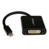 StarTech Mini DisplayPort auf DVI Adapter Konverter - 1 x  Mini DP (Stecker) - DVI-I (Buchse) - maximale Auflösung 1920x1200 - DVI-Adapter - Mini DisplayPort (M) zu DVI-I (W) - 17 cm - Schwarz