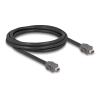Delock - Netzwerkkabel - ix Industrial (M) zu ix Industrial (M) - 2 m - 6.5 mm - SSTP - CAT 7 - Schwarz