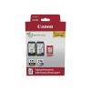 Canon PG-575 / CL-576 Photo Paper Value Pack - 2er-Pack - Schwarz, Farbe (Cyan, Magenta, Gelb) - original - hängende Box - Tintenpatrone / Papierkit - für PIXMA TR4750i, TR4751i, TR4755i, TS3550i, TS3551i
