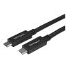 StarTech USB-C Kabel mit Power Delivery (3A) - St / St - 2m - USB 3.0 - Zertifiziert - USB 3.0 Typ C Kabel - USB 3.1 Gen1 (5Gbit / s) - USB-Kabel - USB-C (M) zu USB-C (M) - USB 3.1 - 3 A - 2 m - Schwarz - für P / N: DKT30CHPD3, DKT30CHVSDPD, KITBXDOCKPEU,