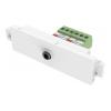 VISION TC3 - Modulares Faceplate-Kit mit Snap-ins und Kabeln - Mini-Phone Stereo 3,5 mm - weiß - Abdeckung mit einer Aussparung