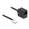 Delock Telefonkabel RJ11 Stecker zu RJ45 Buchse schwarz 10 m